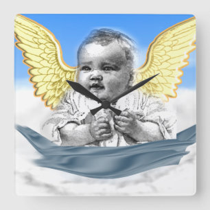Angels Square Wall Clock
