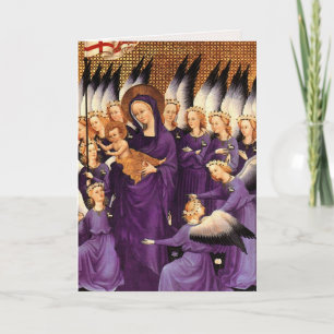 Angels Surrounding Virgin & Child - Wilton Diptych Holiday Card