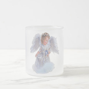Angels t-shirts frosted glass coffee mug