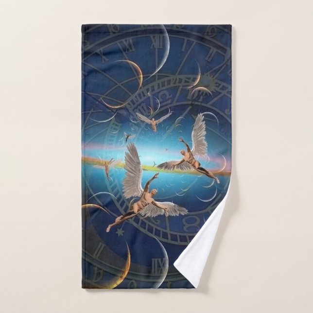 Angels through time hand towel (Hand Towel)