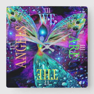 ANGELS TIME WATCH LARGE CLOCK
