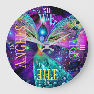 ANGELS TIME WATCH LARGE CLOCK