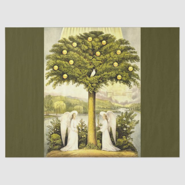 angels times past tissue paper (Front)