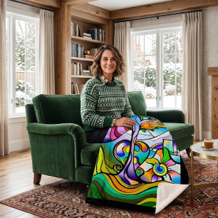 Angel's Tree Sherpa Blanket