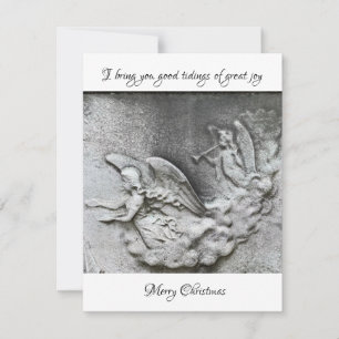 Angels Trumpets Joy Religious Christmas Card