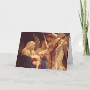 Angels Venerating the Christ Child by Bougereau Holiday Card