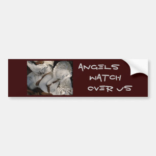 Angels, Watch Over Us Bumper Sticker