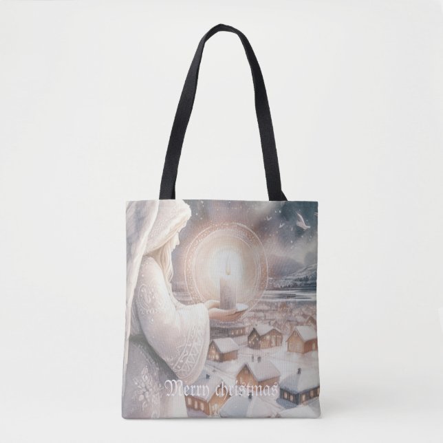 Angels watch over you tote bag (Front)