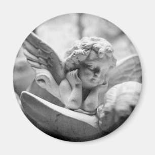 Angels Watching Over Me (magnt rnd) Magnet