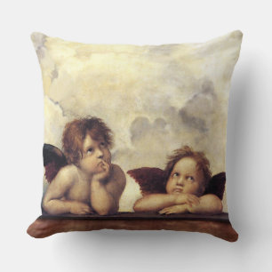 ANGELS / Winged Cherubs ,Clouds Raffaello Sanzio Cushion