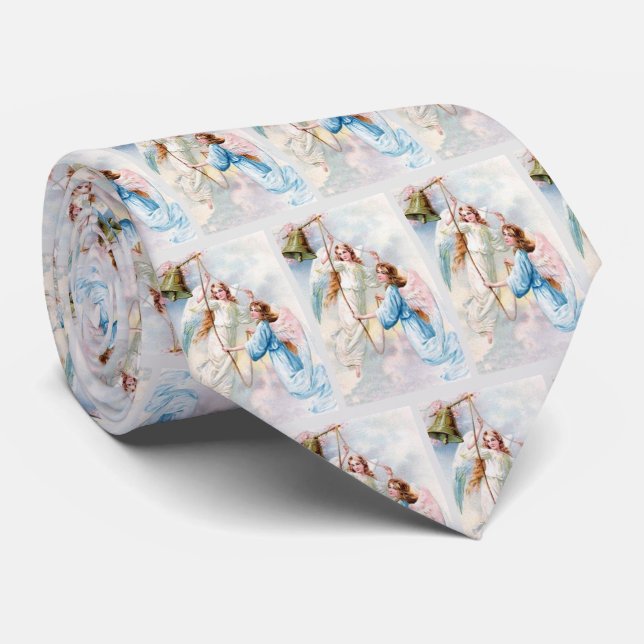 Angels With Bell Neck Tie (Rolled)