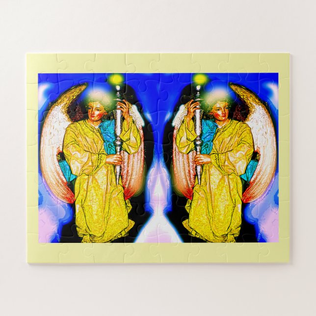 Angels with lights jigsaw puzzle (Horizontal)