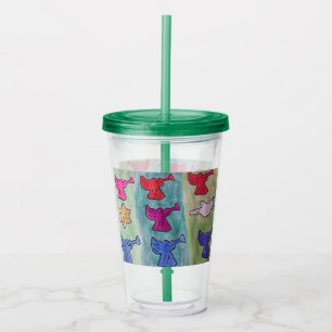 Angels With Trumpets Acrylic Tumbler