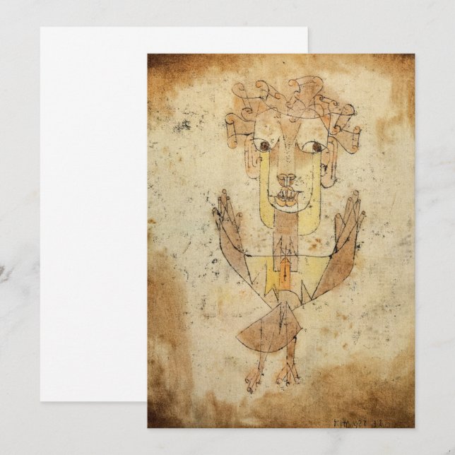 Angelus Novus by Paul Klee Invitation (Front/Back)