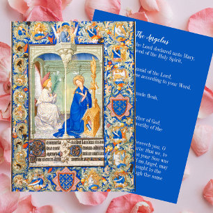 Angelus Virgin Mary Annunciation Catholic Prayer Card