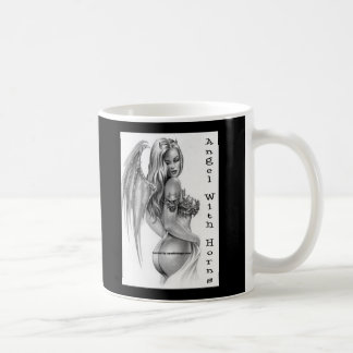 angelwithhornsbnwflash coffee mug