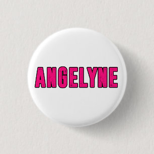 Angelyne name 3 cm round badge
