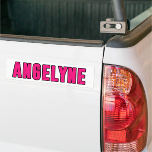 Angelyne name bumper sticker