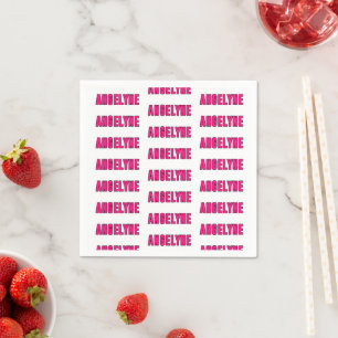 Angelyne name napkin