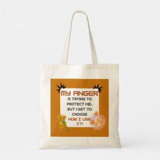 Anger Awareness Quote Tote Bag