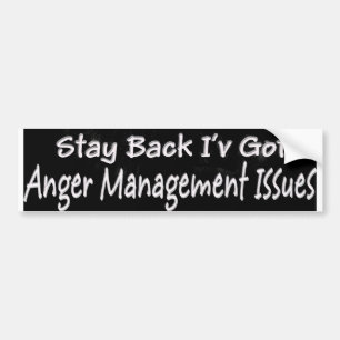 Anger Control Issues Bumper Sticker