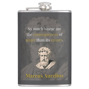 Anger Hurts You Most: Marcus Aurelius on Restraint Hip Flask
