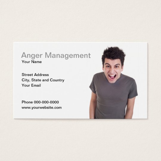 Anger Management Business Card
