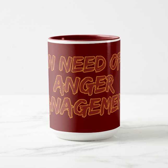 Anger Management custom mug - choose style, colour (Center)