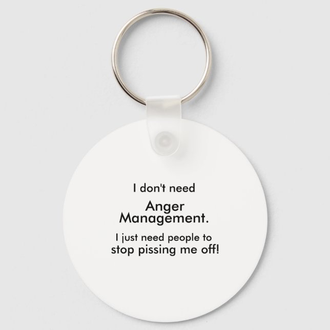 Anger Management  Key Ring (Front)