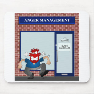 Anger management mouse mat