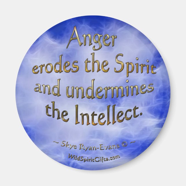 "Anger" Motivational Poetry Magnet (Front)