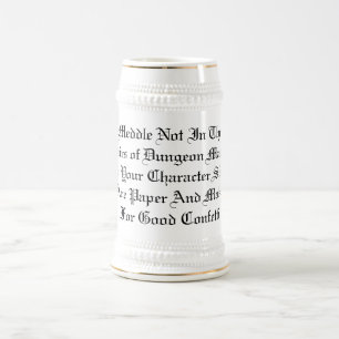Anger Not The DM Beer Stein