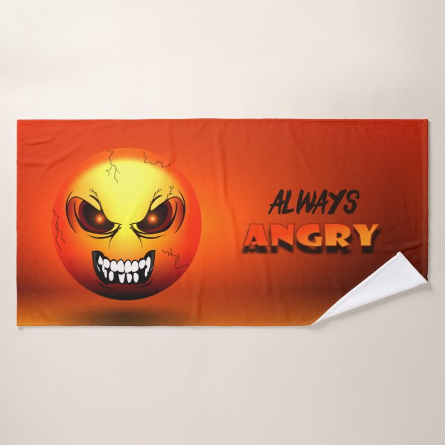 Angermoji bath towel (Bath Towel)