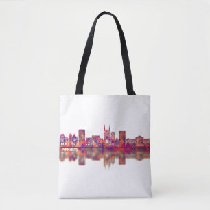 Angers France Skyline Tote Bag