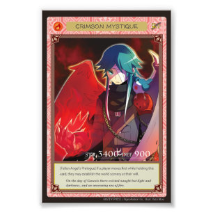 Anghel world photo-Crimson Mystique Photo Print