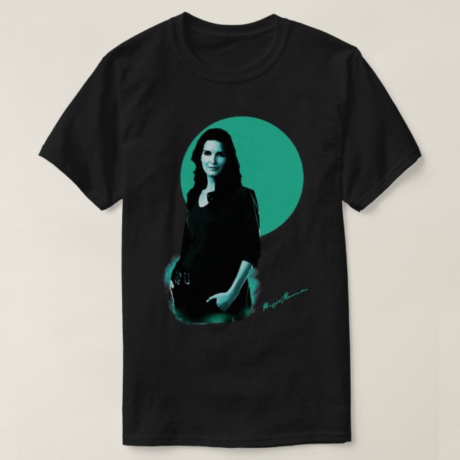 Angie Harmon-blue poster  Cap T-Shirt (Design Front)
