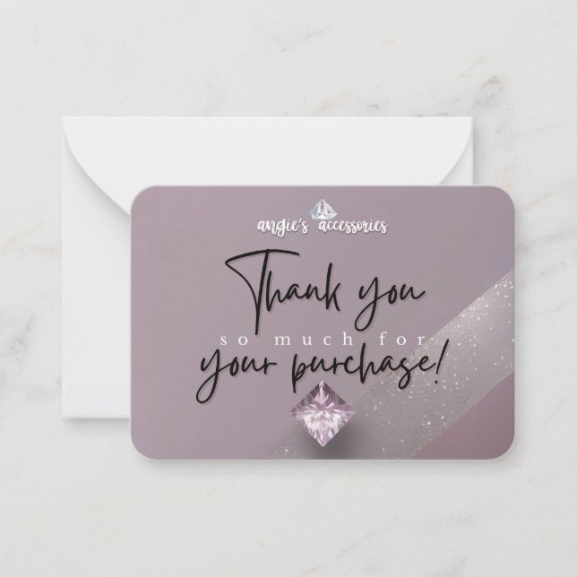 Angie's Accessories Custom Thank You Card (Front)