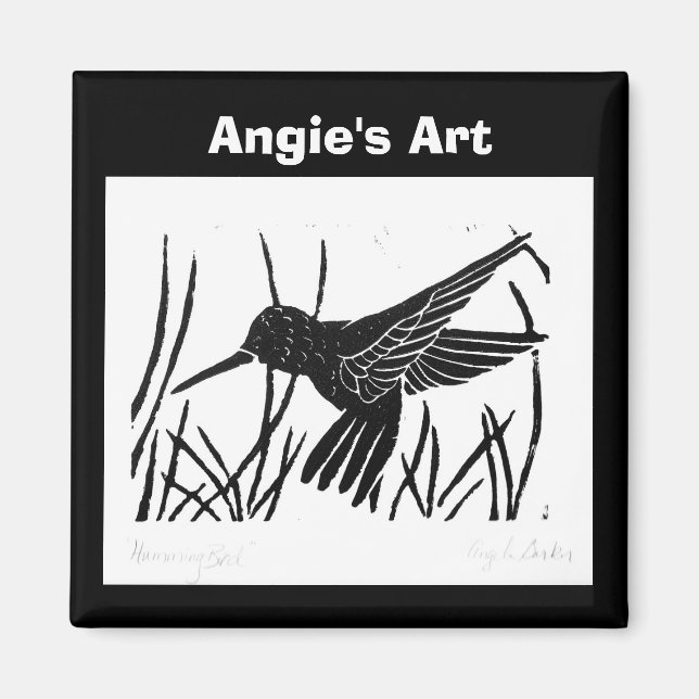 Angie's Art "Humming Bird" Magnet (Front)