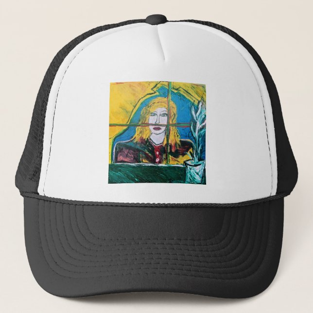 ANGIES THOUSAND YARD STARE TRUCKER HAT (Front)