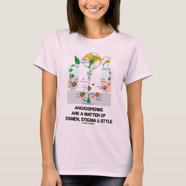 Angiosperms Are A Matter Of Stamen Stigma Style T-Shirt (Front)
