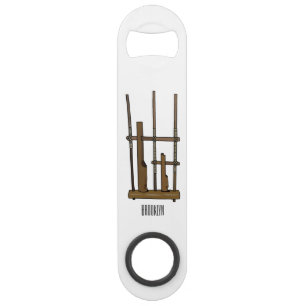 Angklung cartoon illustration