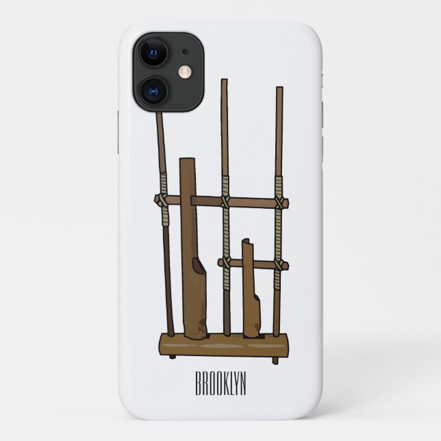 Angklung cartoon illustration Case-Mate iPhone case (Back)