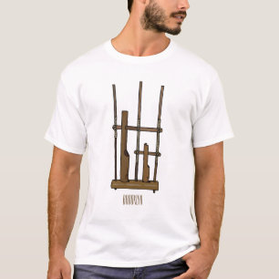Angklung cartoon illustration T-Shirt