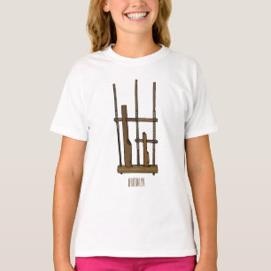 Angklung cartoon illustration T-Shirt