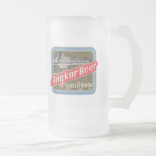 Angkor Beer Frosted Glass Beer Mug