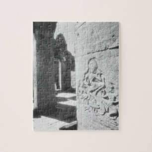 Angkor Cambodia, Apsara Carving The Bayon 2 Jigsaw Puzzle
