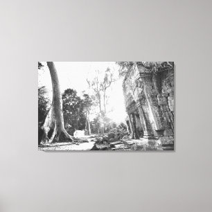 Angkor Cambodia, Details Ta Prohm Canvas Print