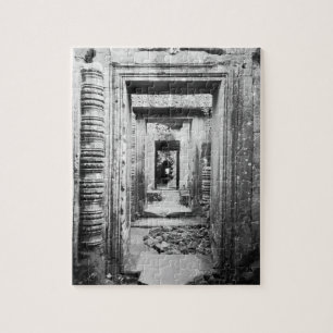 Angkor Cambodia, Doorways Preah Khan Jigsaw Puzzle