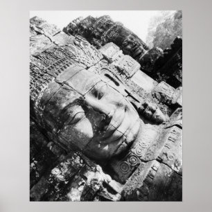 Angkor Cambodia, Head The Bayon Poster
