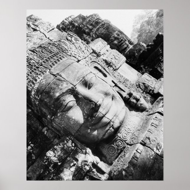 Angkor Cambodia, Head The Bayon Poster (Front)